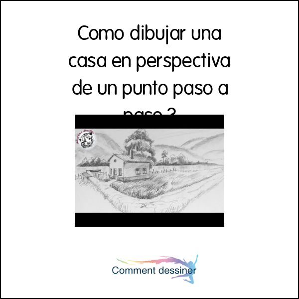 Como dibujar una casa en perspectiva de un punto paso a paso